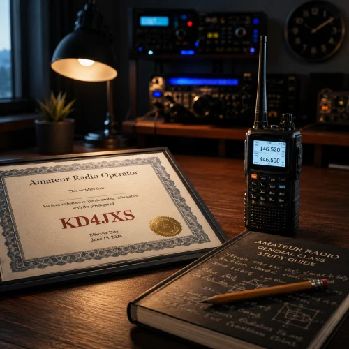 FCC amateur radio license exam session