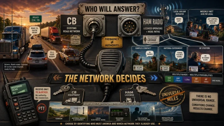 Ham Radio vs CB Radio: Choose by Community, Range Path, and Operating Goal