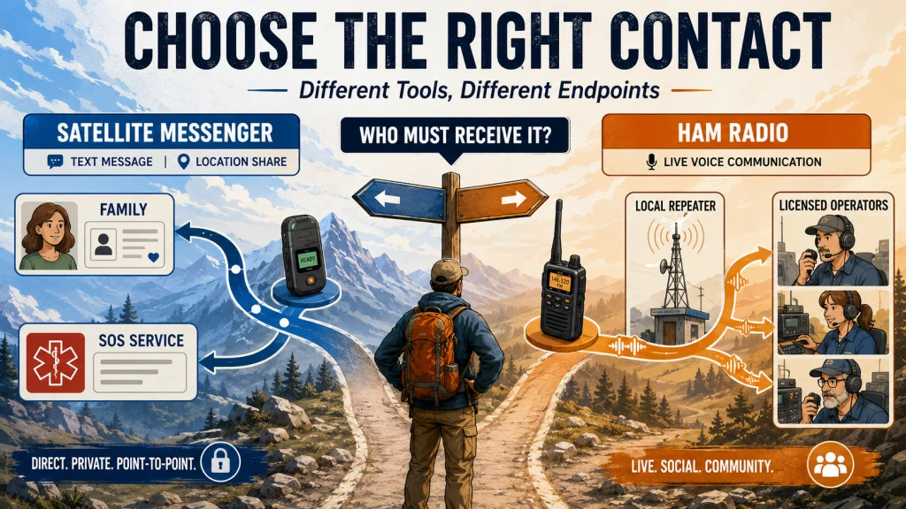 Ham Radio Vs Satellite Messenger