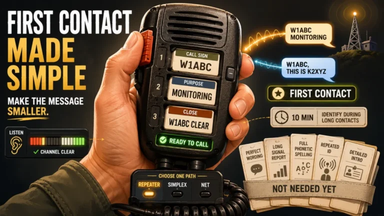 How to Get on Ham Radio: First Contact, Repeaters, Simplex, and Nets