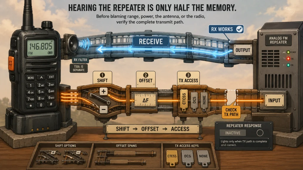 Repeater Offset And Ctcss Tone