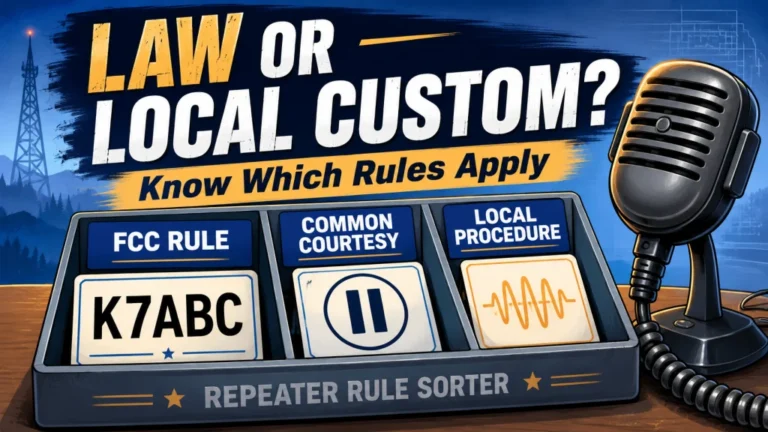 Ham Radio Repeater Etiquette: Rules, Conventions, and Local Variations
