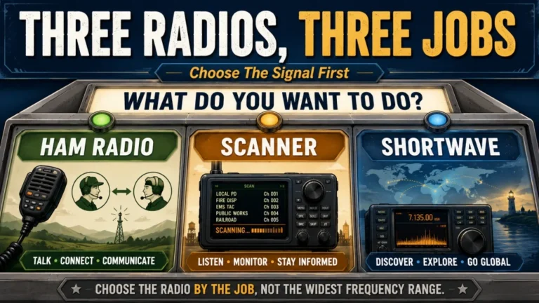 Ham Radio vs Scanner and Shortwave: Choose Transmitting, Monitoring, or Broadcast Listening