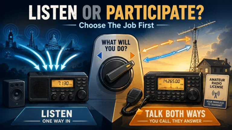Ham Radio vs Shortwave Radio: Two-Way Amateur Operation or Listen-Only HF Reception?