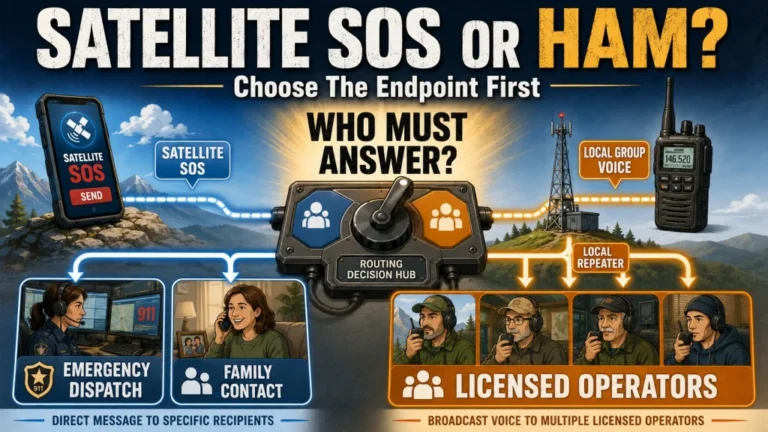 Ham Radio vs Smartphone Satellite SOS: Built-In Emergency Feature or Full Radio Service?
