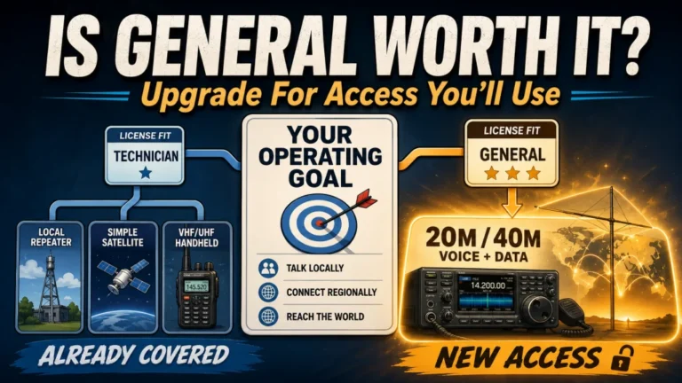Is the Ham Radio General License Worth It? The Honest Decision Framework for Technicians