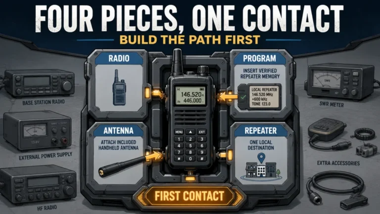What Do You Need to Start Ham Radio? The Minimum Gear List for a New Technician
