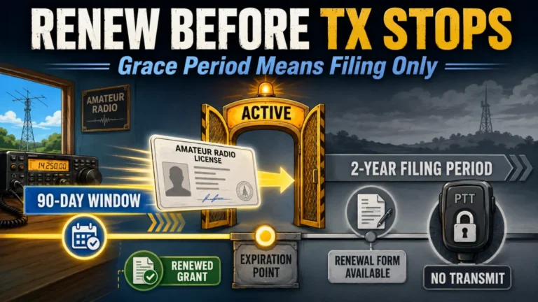 Ham Radio License Renewal: The 10-Year Process, the Grace Period Trap, and How Not to Lose Your Call Sign