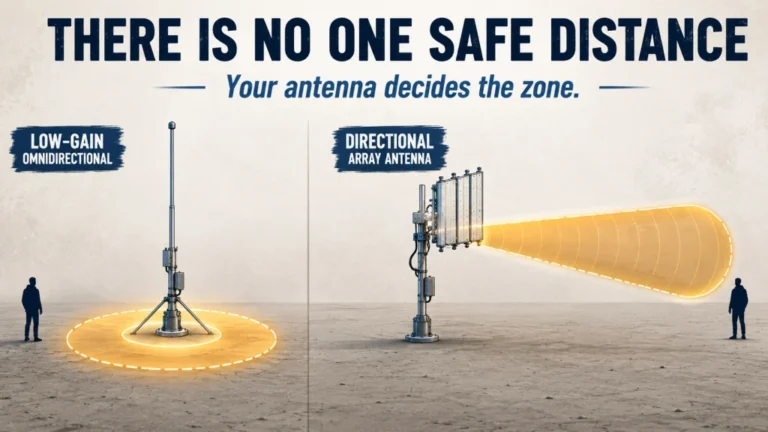 Ham Radio RF Exposure Safety: Evaluate Distance, Power, Antenna Gain, and Duty Cycle
